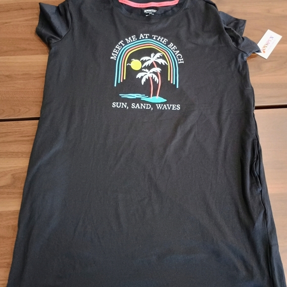 Joyspun Other - Women's Black Graphic Pajama Shirt